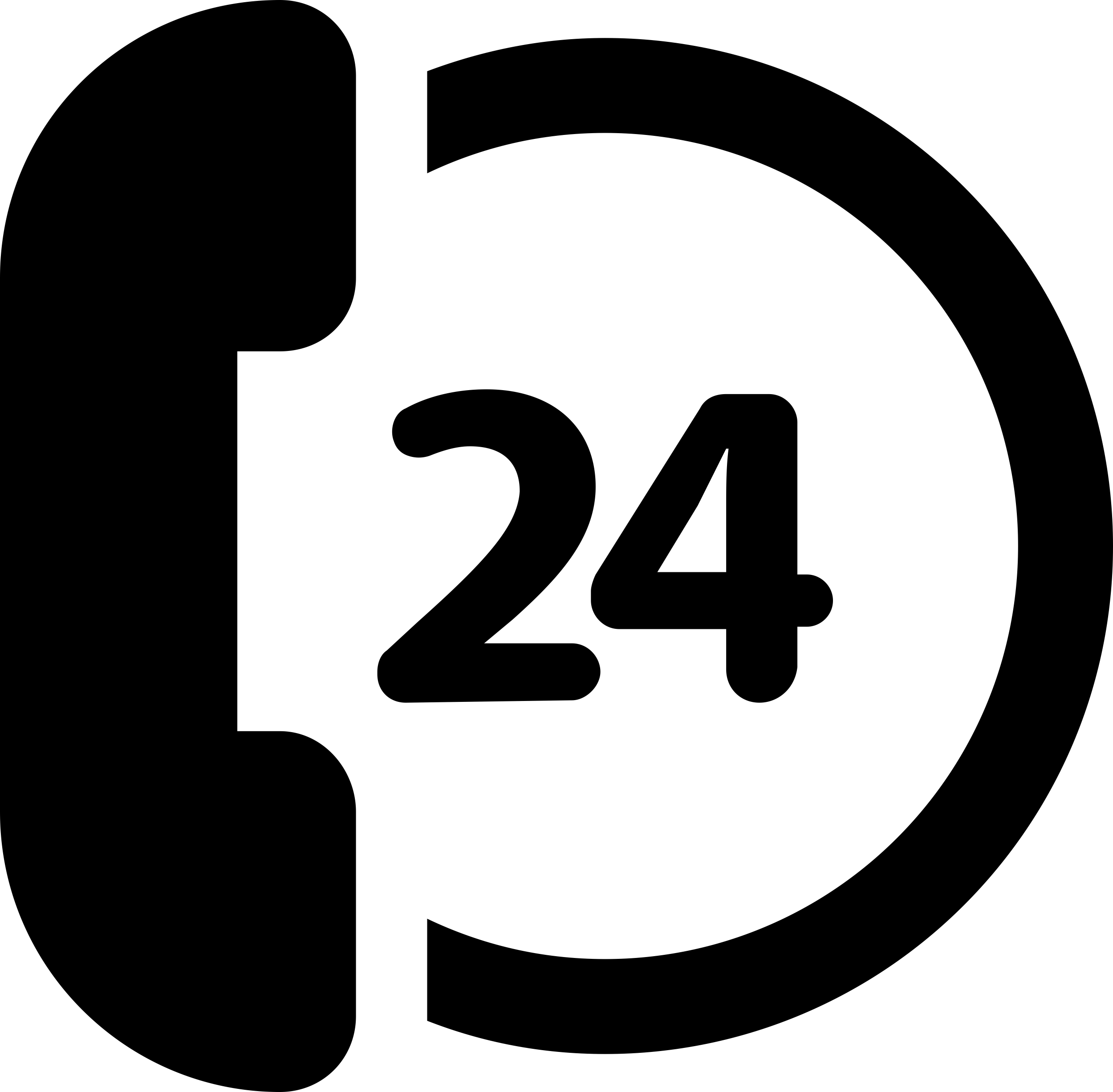 24 Hours Telephone Silhouette Svg Vector Free Vectors